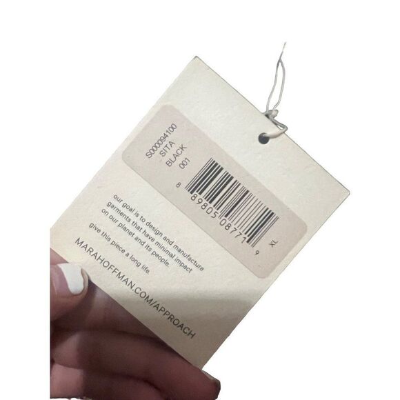 NWT MARA HOFFMAN Sita black‎ bikini bottoms size XL - Picture 2 of 4